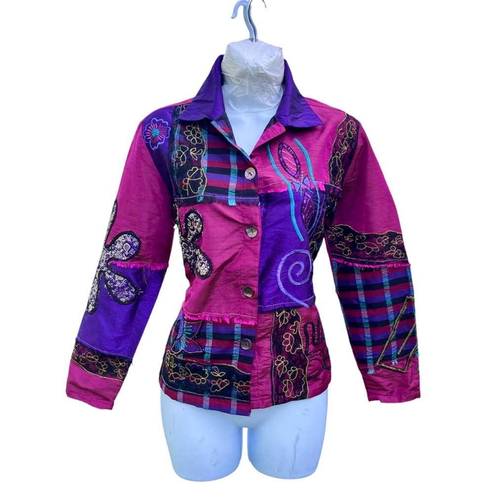 Vintage 1990’s Choices boho embroidered jacket